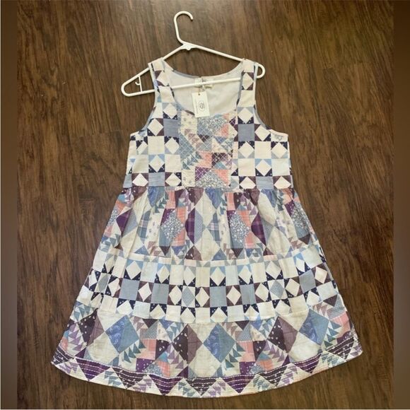 Lucky brand Laura Ashley patchwork mini dress size S - Picture 6 of 8